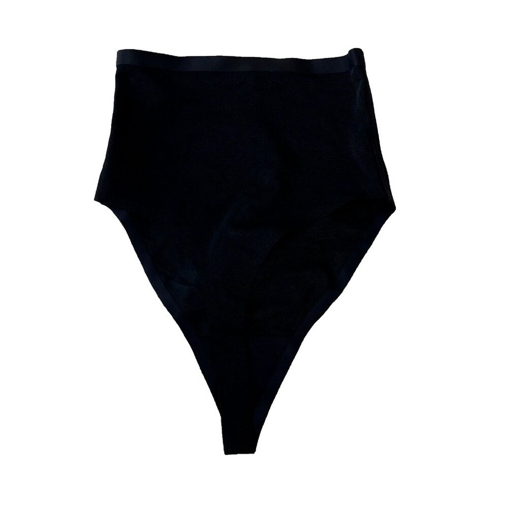 SKIMS Power Mesh High Waist Thong Sz Small Onyx SH-HWT-0251 Underwear Shapewear